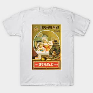 Brocard & Co Perfumery Fragrance Eau De Toilette c1890 Russian Advertisement T-Shirt